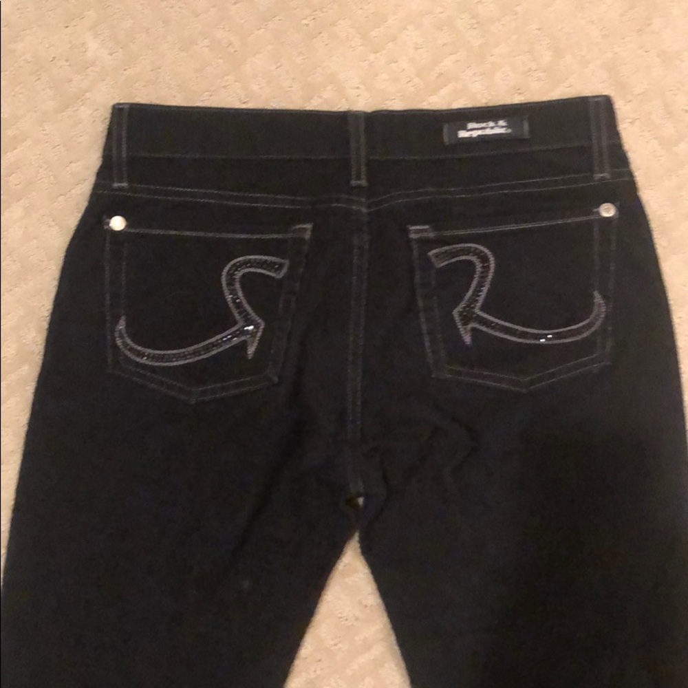 Rock & Republic Black Corduroy Jeans Pants Long